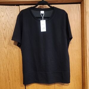 Black Crew Neck Dressy T-Shirt Size Xxl, New With Tags,  Brand XIEERDUO